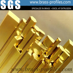 China Long Using Life Brass Bar / Copper Strip In Brass Profiles Made In China supplier