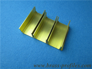 China Extruded Brass Window Frame Copper Alloy Extruding Hardware Profiles supplier